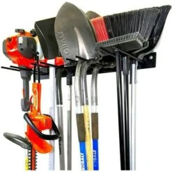 Supporto Per Scope Da Parete Portascopa Portasci Porta Attrezzi Da Giardino In Ferro Metallo Supporto Per Sci Appendi Scope Paletta Cantina Garage Con 8 Ganci
