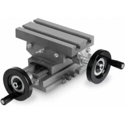 EBERTH Tavola A Croce In Ghisa E Acciaio, Piano Di Lavoro 85 X 170 Mm, Altezza 100 Mm, Morsa Per Lavori Di Foratura E Fresatura, Tavola Di Fresatura Per Trapano, Fresatrice E Banco Di Lavoro