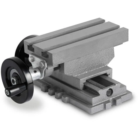 EBERTH Tavola A Croce In Ghisa E Acciaio, Piano Di Lavoro 85 X 170 Mm, Altezza 100 Mm, Morsa Per Lavori Di Foratura E Fresatura, Tavola Di Fresatura Per Trapano, Fresatrice E Banco Di Lavoro - immagine 2