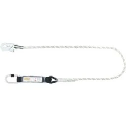 Cordino Anticaduta 2 Metri Con Assorbitore 2 Moschettoni Logica Abs/1