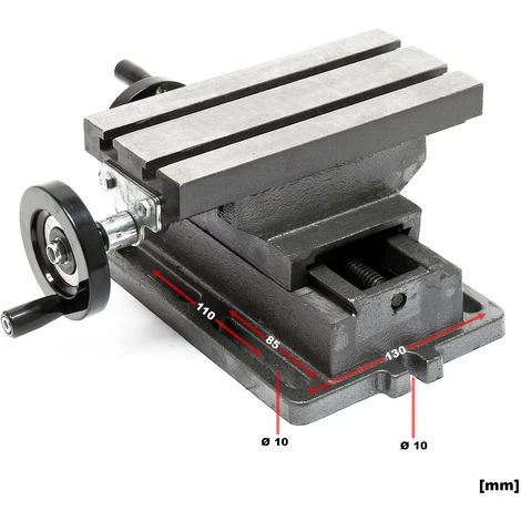 Tavola A Croce Di Precisione 220x100mm Piano Di Lavoro Assi XY Per Fresatura - immagine 3