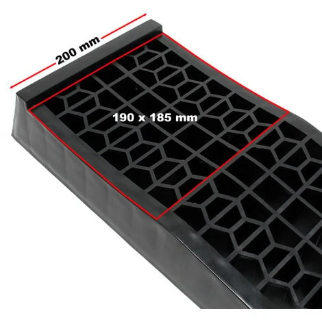 Rampa Di Livellamento In Plastica Super Piatta Per Auto 1 Coppia Max 3 Tonnellate Per Camper - immagine 5