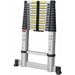 Varan Motors - DLT212B-2019 Scala Telescopica In Alluminio Altezza Max 3,8 M Dotata Di 13 Gradini