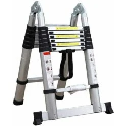 Varan Motors - DLT707B Scala / Scaletta Telescopica Multifunzionale In Alluminio Con 14 Gradini E Altezza Massima 440cm