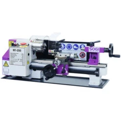 Tornio Per Metalli Da Banco SOGI M1-250 180 X 300 Avanzamento Automatico Longitudinale