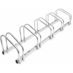 Parcheggio Porta Bici 5 Posti Stand Cavalletto Rastrelliera Bicicletta Acciaio