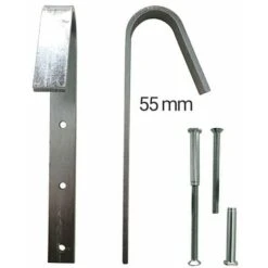 Paire De CrochetsOuverture De 55mm - CRO/2ALU