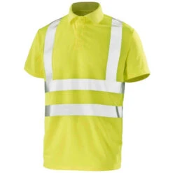 Polo Alta Visibilità - Maniche Corte - Giallo Fluo - XL