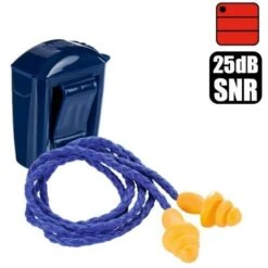 3M 1271 Tappo Tappi Inserti Auricolari 1 PEZZO Antirumore Con Stelo 25 DB +custodia
