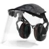 HUSQVARNA Cuffia Cuffie Protettive Di Protezione 27Db Con Visiera A Norma EN1731