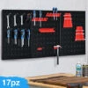 Pannello Da Parete 17pz Portautensili Porta Attrezzi In Metallo Officina Garage