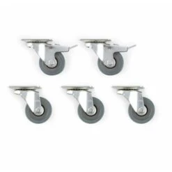 Blumfeldt Hiddensee Rotelle Per Poltrona Da Spiaggia Con Freni 50x17cm 500kg Max