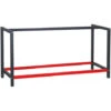 Telaio Per Banco Da Lavoro 175x57x81 Cm Acciaio Antracite-rosso Base Per Tavolo