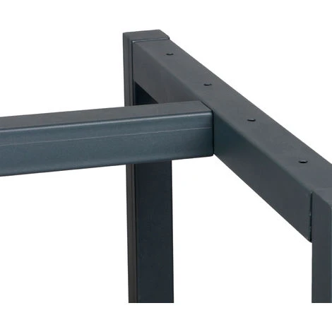 Telaio Per Banco Da Lavoro 175x57x81 Cm Acciaio Antracite-rosso Base Per Tavolo - immagine 5