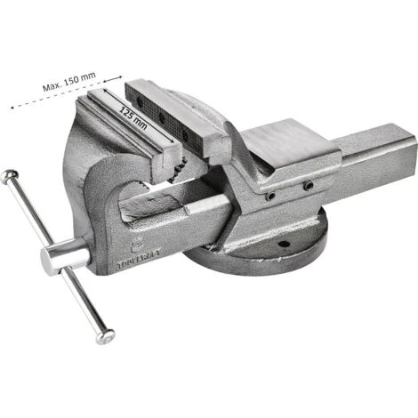TOOLCRAFT TO-5342448 Morsa A Vite TO-5342448 Larghezza Becchi/ganasce: 125 Mm Apertura (max.): 150 Mm - immagine 5