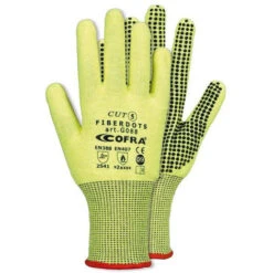 Guanti Antitaglio Puntinati Cofra FIBERDOTS G088 Livello 5 Tg.7-CF1