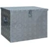 Scatola In Alluminio 610x430x455 Mm Argento VidaXL