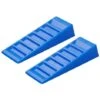 Set Di Livellatori Per Roulotte 2 Pz 75 Mm In Plastica Blu ProPlus