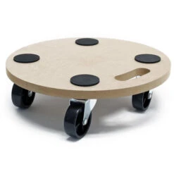 Base Con Ruote Per Piante Mobili Carrellino Da Trasporto Fino A 250kg 380 Mm