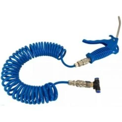 TUBO ARIA COMPRESSA FLESSIBILE PER COMPRESSORE 5 MT PISTOLA SOFFIAGGIO