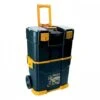 Trolley Portautensili In Plastica, Nero E Giallo