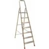 Scala Domestica In Alluminio Sirius 7 Gradini H Piattaforma 1,43mt Made In Italy