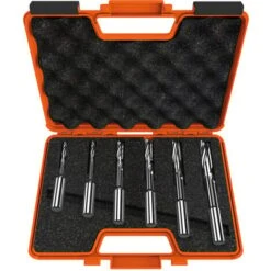 161.001.10 SET 6 PUNTE MORTASA/ELICOIDALI HSS S=16 D=6-8-10-12-14-16 SX