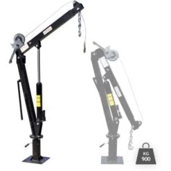 Gru Di Sollevamento Con Verricello Max 900 Kg Girevole A 360° Gru Di Carico Per Pick-up