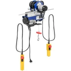 MSW Verricello Argano Winch Elettrico 600W 300Kg 230V Cavo Di 12M Con Carrello Nuovo
