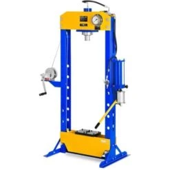 MSW Pressa Idropmatica Per Officina 30 Tonnellate Pompa A Mano Paranco E Perni