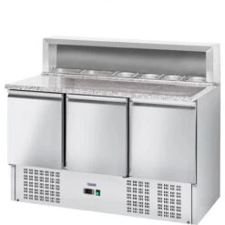 Banco Pizza Piano Di Lavoro In Granito 3 Porte 379 L Agente Frigorigeno R290