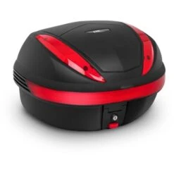 MSW Bauletto Moto Scooter Per Casco 38 L Piastra Di Adattamento Inclusa 3 Kg Carbone