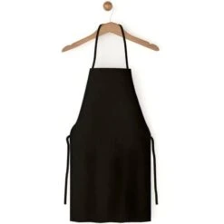 Grembiule Da Cucina BBQ Barbecue Nero 85x65 Cm Multiuso Ristorante Chef Cuoco