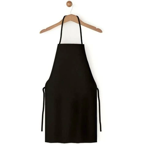 Grembiule Da Cucina BBQ Barbecue Nero 85x65 Cm Multiuso Ristorante Chef Cuoco