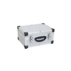 Valigia In Alluminio Con Cinghia Colore Grigio