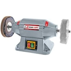 MOLA PULITRICE LUCIDATRICE DA BANCO DOPPIA PER METALLI HOLZMANN DSM150PS