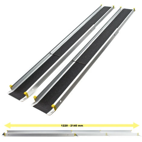 Rampe Di Carico Telescopiche Antiscivolo In Alluminio Per Carichi Fino A 270kg