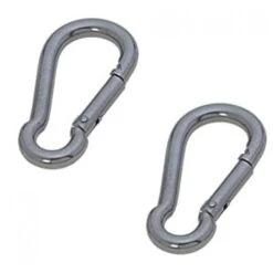 2 MOSCHETTONI POMPIERE IN ACCIAIO INOX 4mm MAGGI GROUP