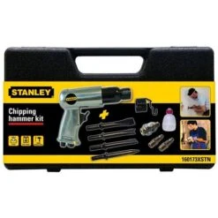 KIT STANLEY MARTELLO SCALPELLATORE PIU' 4 SCALPELLI SCALPELLO PNEUMATICO ARIA