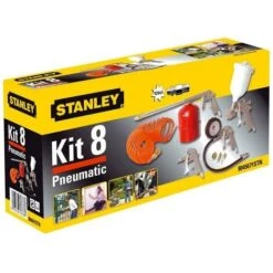 KIT 8 PNEUMATIC STANLEY KIT ACCESSORI COMPRESSORE ARIA COMPRESSA 8 PZ AEROGRAFO