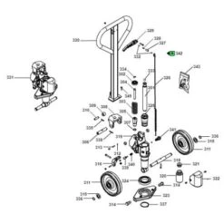ASSE RUOTE TRANSPALLET PRAMAC/LIFTER Figura N.318