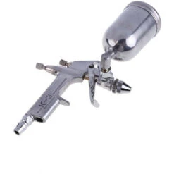 MINI AEROGRAFO BASSA PRESSIONE SERBATOIO A CADUTA LATERALE 200CC 0.5MM PISTOLA