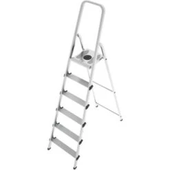 Colombo Scala STARK 6 Gradini In Acciao/alluminio Con Gradini E Piedini Antiscivolo EN131 MADE IN ITALY