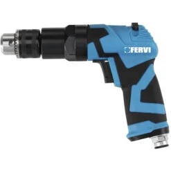 TRAPANO PNEUMATICO REVERSIBILE ARIA COMPRESSA MANDRINO CREMAGLIERA FERVI 0418