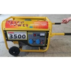Gruppo Elettrogeno Generatore Di Corrente 3KW Motore 4Tempi 15 Litri 6,5HP Euro5