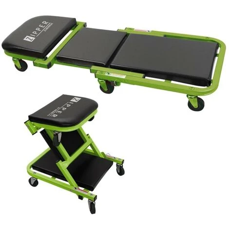 SGABELLO LETTINO SOTTO MACCHINA SOTTAUTO 2 IN 1 OFFICINA ZIPPER MHRK40