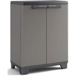 Keter Armadio Basso Sistema Grigio E Nero 68 X 39 X 90 H Cm