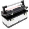 Valigetta Porta Attrezzi In Acciaio Inox E Plastica 50,5x23,5x25,5 Cm Con Portautensili E Maniglia