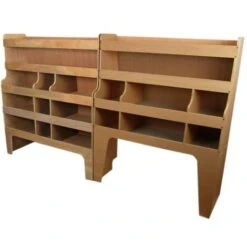 Monster Racking - 2 Scaffali Per Furgone Ford Transit Custom SWB & LWB In Compensato Con 12 Staffe Per Muratori, Elettricisti, Idraulici E Falegnami