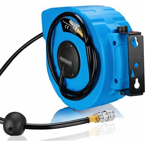 Monzana® Avvolgitubo Ad Aria Compressa Fissaggio A Muro Collegamento: 3/8 180° - immagine 5